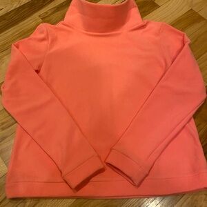 **NEW** Dudley Stephens Park Slope Turtleneck in Terry Fleece: Hibiscus.